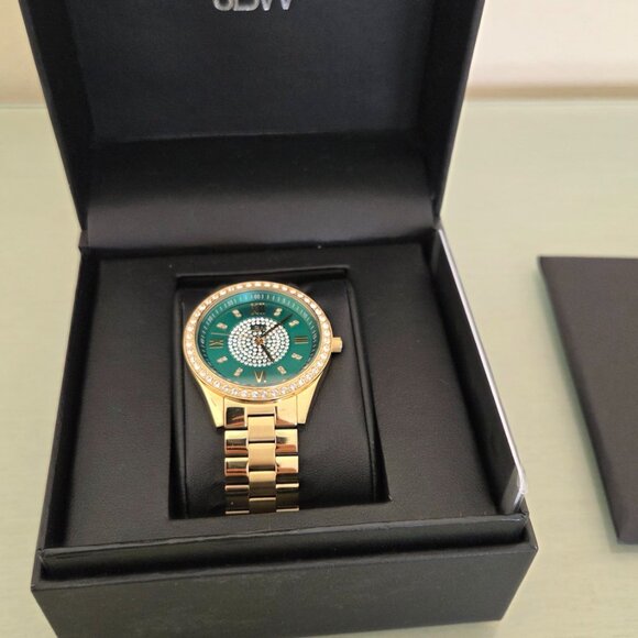 JBW Mondrian Women's Green Dial Diamond Watch - Picture 2 of 9